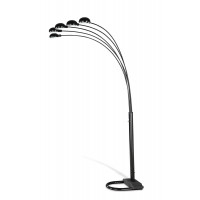 Coaster Furniture 1297A 5-light Floor Lamp Satin Black